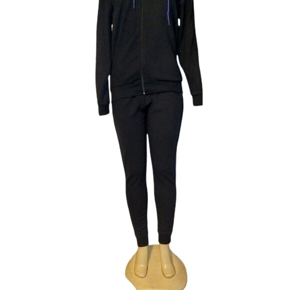 Black/Purple Mesh Sweatsuit L - Picture 11 of 16